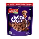 Kwality Choco Fills 250g | Chocolate Flavor, No Maida | Crunchy Bites Filled with Rich Chocolate | Healthy Food & Breakfast Cereal for Kids | High in Protein & Fiber