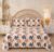 BSB HOME Cotton Flat Bedsheet with 2 Pillow Covers, 86 x 88 Inches (218 x 224 cm) (Blush Sand)