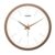 Amazon Brand – Solimo Elegant Metallic Analog Wall Clock, Silent Sweep, Slim Line Time Indicator (12 Inches, Copper Frame)