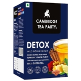 Cambridge Tea Party Detox 30 Tea Bags,Desi Kahwa,Turmeric Ginger Rose Lemon Clove Rock Salt Tulsi Green Tea (Immunity Booster with Natural Vitamins,Cleanse,Cold Relief,Weight Loss,Slim,Digestion)