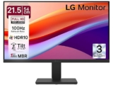 LG 24U411A 60.4 cm (23.8 Inch) Full HD (1920×1080) IPS Monitor, 120Hz, 5ms (GtG),VGA, HDMI(2026)