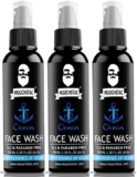 Muuchstac Ocean Face Wash for Men | Fight Acne & Pimples, Brighten Skin,(3×100 ml)