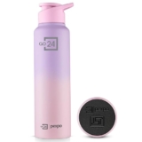 PEXPO Water Bottle 1 ltr Stainless Steel Sports/Fridge Bottle with Sipper Cap | Single Wall | For Home, Office, Gym, Travelling | Lightweight | BPA Free | Craft Pro 950ml | Pink-Purple Ombre