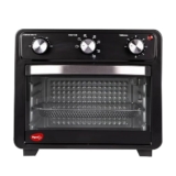 Pigeon by Stovekraft Air Fryer Oven 25L | 2-in-1 Appliance (OTG + Airfryer) | 1400 Watts | Air Fry, Bake, Broil, Toast, Defrost (Black) | Without Rotisserie