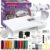 Akiara – Makes life easy Mini Sewing Machine with Table Set | Tailoring Machine | Hand Sewing Machine with extension table, foot pedal, adapter, White (With KIT)