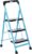 amazon basics – Foldable Step Ladder with Tool Tray, Safety-Clutch Lock, Ribbed Steps, Anti-Skid Rubber Shoes, 3 Steps (Iron Ladder, Black & Blue)