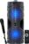 Amazon Basics Party Speaker with Karaoke Mic, 16W, 4″ Double Woofer, RGB Light, 1800 mAh Battery