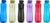 Amazon Brand – Solimo 1 Lt Water Bottle | Multicolor | Set Of 6 (Peacock) – Polyethylene Terephthalate