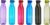 Amazon Brand – Solimo 1 Lt Water Bottle | Multicolor | Set Of 6 (Twist) – Polyethylene Terephthalate