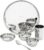 Amazon Solimo Dinner Set| Stainless Steel | Set of 6 | Solid Mirror Finish | Silver