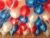 AMFIN® 10 Inch (Pack of 50) Metallic Balloons Blue, White & Red 