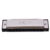 Arctic Key C 10 Hole Diatonic Blues Mouth Organ Harmonica for Professional Player, Silver