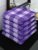 Athom Living Ecosaviour Premium Cotton Bath Towel Purple Big Checks (Pack of 5)