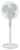 Bajaj Esteem 400mm Pedestal Fan (White)