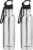 Butterfly ECO Stainless Steel Water Bottle (Pack of 2) – 750 ML | for School, Trekking or Office Bag | Leak Proof | Rust Proof | Sturdy Built | Silver