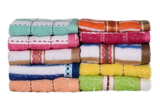 Casa Copenhagen Basics 10 Piece 400 GSM Cotton Face Towel Set – Multicolour