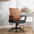 CELLBELL Desire C104 Mesh Mid Back Ergonomic Office Chair/Study Chair/Revolving Chair/Computer Chair for Work from Home Metal Base Seat Height Adjustable Chair (Orange)