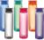 Cello H2O Round Water Bottles Set of 6, 1000ml Each Assorted | ISI Certified | Unbreakable, BPA-Free, Food Grade | Airtight & Leakproof Lids | Wide Mouth Pet Water Bottle For Fridge, School, Office