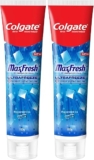 Colgate MaxFresh Breath Freshner Oral Care Toothpaste, 300g Saver Pack (150g x 2), Peppermint Ice, Blue Gel Paste with Menthol & Cooling crystals for bad breath control