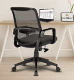 Da URBAN Dysen Mid Back Mesh Office Executive Chair(Black)