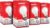 Eveready 12W LED Bulb, Cool White Day Light (6500K), E27 Base, Energy-Efficient, 4kV Surge Protection, Long-Lasting Durability, Pack of 4