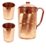 FEDUS Copper Jug with 2 Glass (2000Ml of Jug, 400ML of Each Glass)