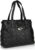 Polyester material beige colored tote bag Zip closure