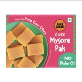 GO DESi – Mysore Pak | Made with Desi Ghee | Indian Mithai | Sweets Gift Pack | 180 grams