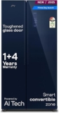 Godrej Smart Choice 600L 3Star Frost Free Smart Convertible AI Tech 3 Intelligent Modes Toughened Glass Door Inverter Side By Side Refrigerator (2025 Model,RS EONVELVET 646C RIT SM BL,Storm Blue)