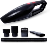 GoMechanic Car Vacuum Cleaner – Portable 2 in 1 Wet & Dry Cleaner for Car with High Suction Power 4500PA – Multipurpose 12V Power Corded with Nozzle Straw & HEPA Filter (Neutron 4500, Black)