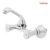 Hindware Lyra F920038CP 2-in-1 Brass Sink Mixer for Kitchen with Regular Spout (Chrome Finish)