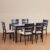 Home Centre 6 Seater Montoya Solid Wood Dining Set with 6 Chairs | Solid Wood Dining Table Sets for Dining Room|(Brown) 1 Year Warranty