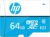 HP 64GB MicroSD Memory Card SDXC mx310 Class 10