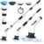 JIALTO Electric Spin Scrubber for Cleaning, Electric Mop for Floor Cleaning with 7 in 1 Replaceable Brush Heads