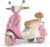 kidsROAR Electric Bike for Kids, Battery Operated Vintage Scooter for Girls and Boys with Music Wide Seat, Safe Bike for Kid, Ages 2-6 Years, Stylish & Fun Design SR-6188 (Pink)