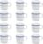 Larah by BOROSIL Jazzblue Opalware Mug, Set of 12 Tea/Coffee Mugs, 180 ml