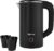 Lifelong Electric Kettle 0.8 Litre with 2 Cups | 600W Stainless Steel Kettle with Double Wall & Cool Touch Body, 360° Swivel Base, Water Level Indicator, Auto Shut-Off & Overheat Protection (Black)