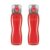 Milton Rock Unbreakable Tritan Water Bottle Set, 750ml, Set of 2, Red