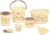 Milton Elegance Waste Paper Plastic Bath Set of 7 (Bucket, 18 litres; Deep Bucket, 20 litres; Soap Case; Mug, 1000 ml; Waste Paper bin with Lid, 7400 ml; Crown Patla; Dust pan)