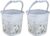 Nayasa Sqr Ring Marble Bathroom Set_Bucket 25 Ltrs 2 Pcs Set_Grey