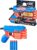 Nerf Alpha Strike Claw Qs-4 Blaster 4 Official Nerf Elite Foam Darts,Multicolor