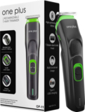 One Plus OP 11 Cordless Professional Hair Trimmer Titanium coated blade waterproof Trimmer 120 min Runtime 12 Length Settings (Black, Green)
