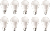 Philips Base B22 17-Watt Glass LED Bulb (Pack of 10, Cool Day Light)