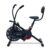 PowerMax Fitness BU-201 Dual Action Air Bike/Exercise Bike for Home |Gym Cycle for Workout With Adjustable Cushioned Seat | Non-Slip Pedals | Moving Handles Black Gym Bike, Max user weight 120 KG