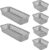 RATAN PLASTICWARE Diana Tray Baskets Pack of 6 (Small X 4+Narrow X 2) – (Grey) | Desk Basket/Organizers for Stationery, Jwellery, Tools, Cabinet organizer for Bedroom or Washroom, Kitchen, Office