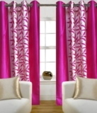Red Hot Polyester Window Curtain 150 cm (4 ft) Pack of 2  (Floral Pink) Rs.199 – Flipkart