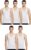 Rupa Jon Men Vest, Round Neck Sleeveless Vest, 100% Cotton, Regular Fit,White,Pack of 5