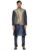 Sanwara Men’s Achkan Kurta Pyjama with Waist Coat
