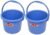 Saurabh Shaktiman Unbreakable Plastic Bucket 5 litres (Orange)- Set of 2
