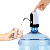 SHITHI Automatic Water Dispenser Pump | Rechargeable 1200mAh One-Touch Electric Water Bottle Pump | BPA-Free Silicone Hose & 304 Stainless Steel Pipe | Fits 2–5 Gallon Bottles | Type-C Charging